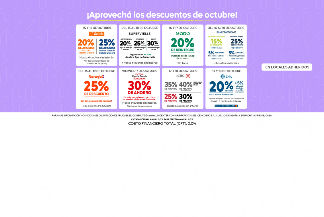 promociones octubre